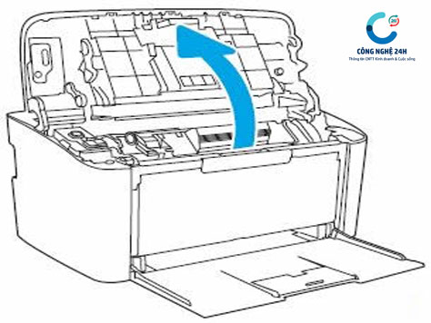 Hướng dẫn cách sửa lỗi kẹt giấy máy in HP LaserJet Pro M15w